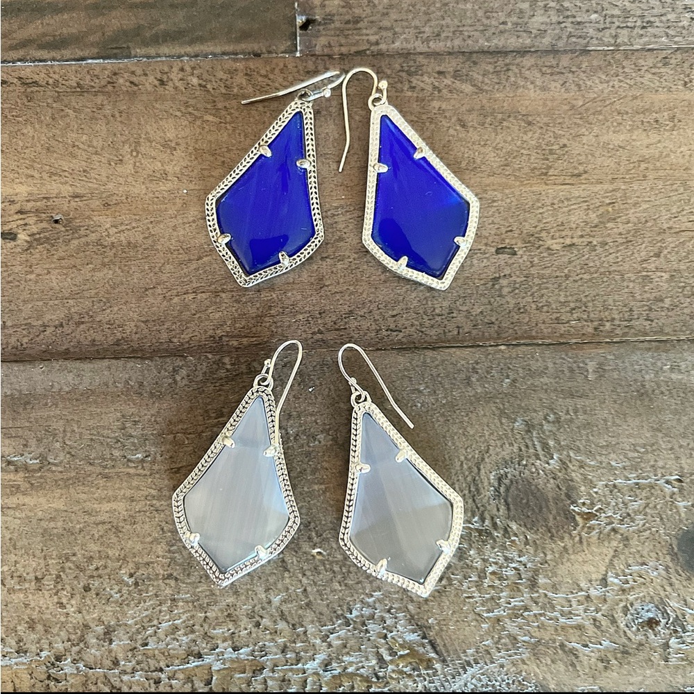 (Set of 2) Kendra Scott Alex Silver Drop Earrings